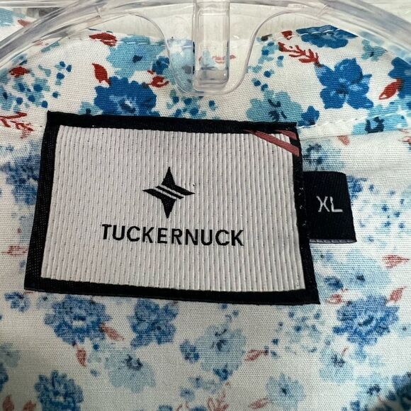 Tuckernuck Bluebell Floral Ditsy Calico Royal Shirt Dress Size XL - Picture 9 of 11